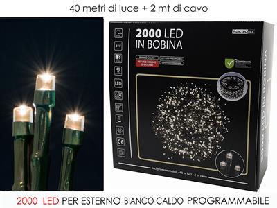 2000 LUCI LED BIANCO CALDO X EST